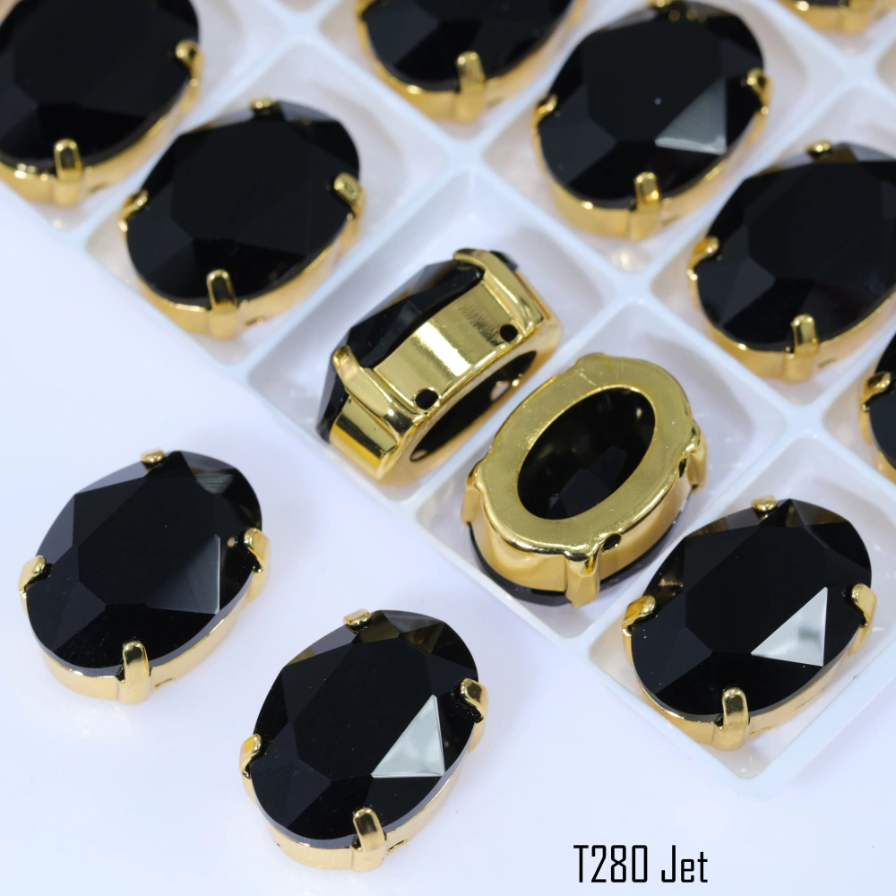 Large Size High-Quality Sparkling Oval Fancy Stones Glass Crystal Rhinestones 20mm 30mm for DIY Jewelry Making Wedding Dress Bag