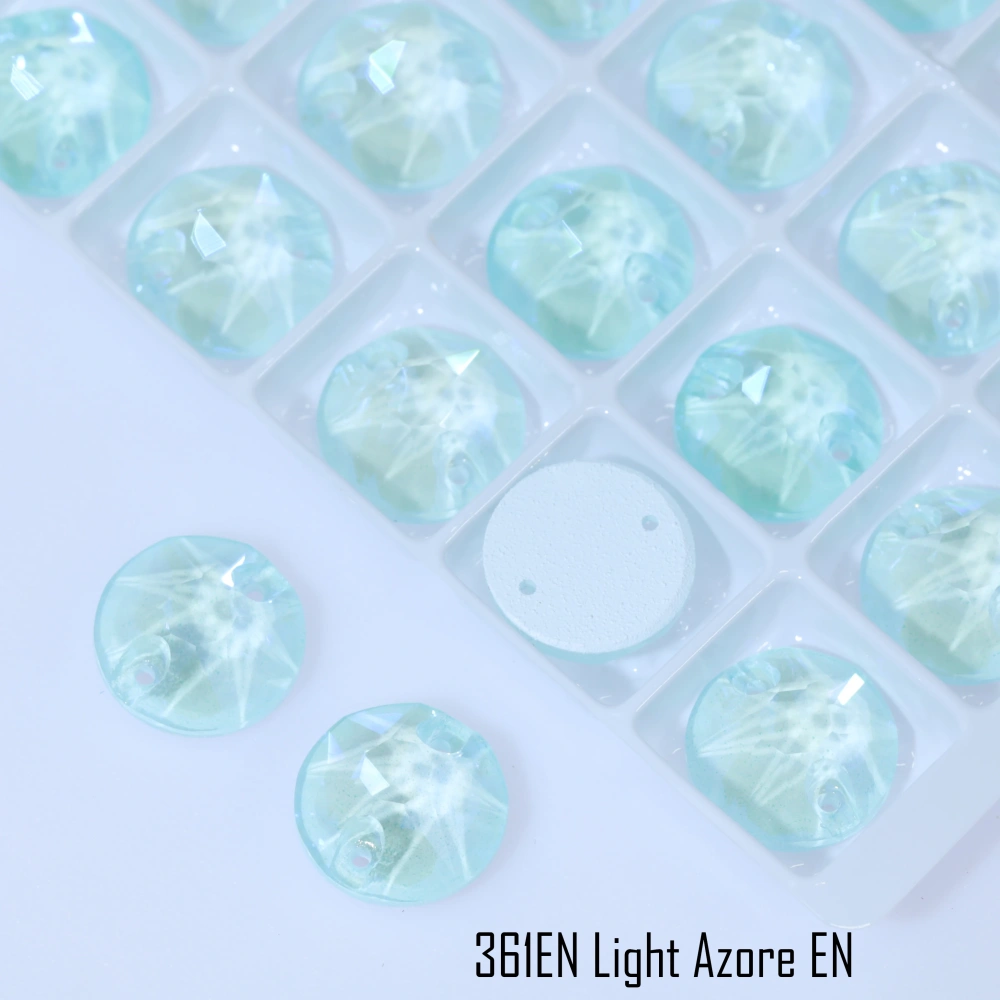 Xirius Sew-on Stone Crystal Paint Effect EN Nightglow effect Rhinestone Crystal Glass Sewing Stones for Clothing Decoration