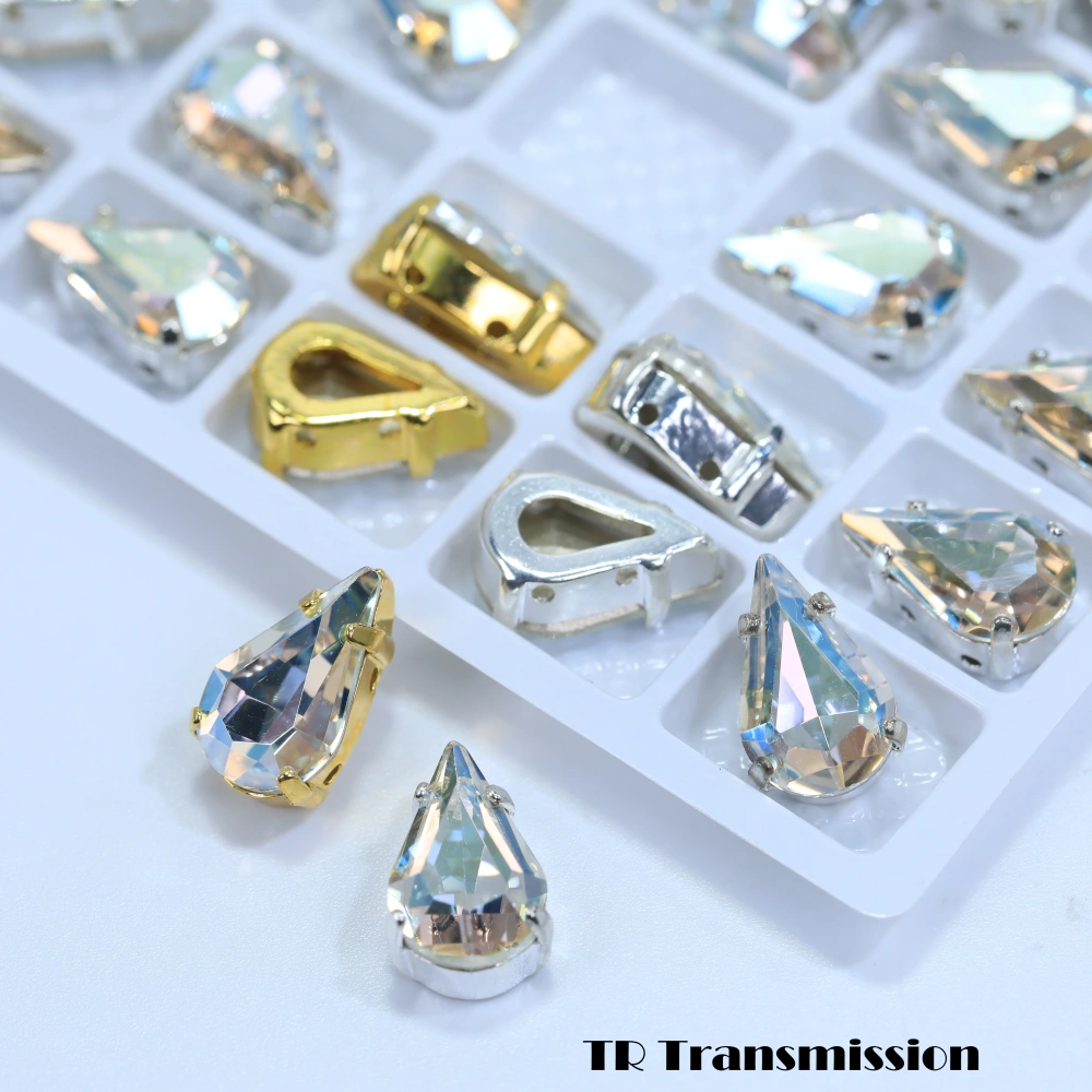 Thin Claw Setting Rhinestones High Quality Pointed Back Sew on Gems for Wedding Dress Dancewear Shoes Bag Decoration DIY Craft