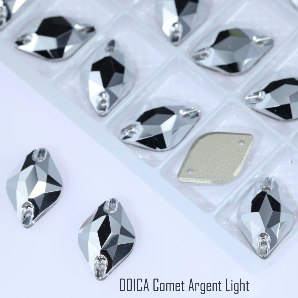 Lemon Sew-on Stone Crystal Plating Effect Top Quality K9 Glass Crystal Rhinestones Sparkling Fancy Sewing Stones for Clothing