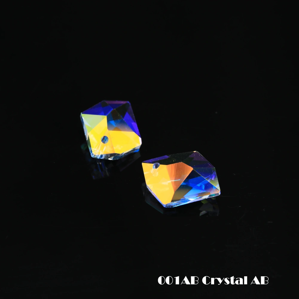 Bling 6680 Cosmic Pendant Crystal Charms Sparkling Single Hole Rhinestones for DIY Jewelry Making Necklace Earring Accessories