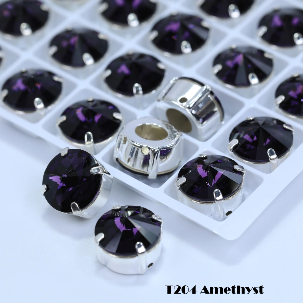 Premium Satellite Shape Sew-on Rivoli Fancy Stones Color Coated Glass Strass Bling DIY Craft Phone Case Deco Hair Bows Clothing