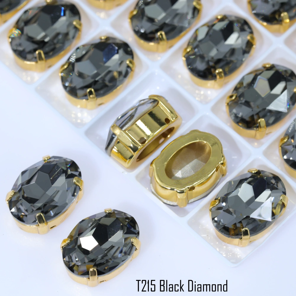 Large Size High-Quality Sparkling Oval Fancy Stones Glass Crystal Rhinestones 20mm 30mm for DIY Jewelry Making Wedding Dress Bag