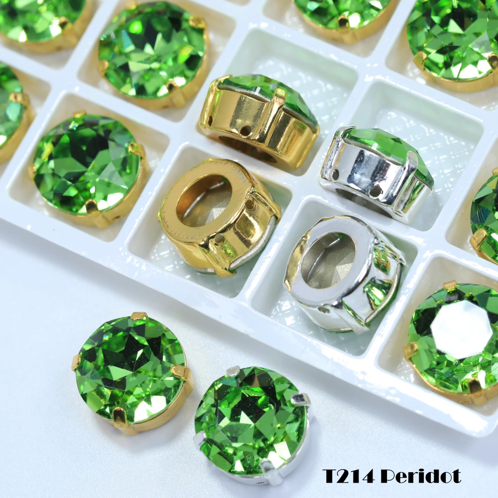 Size6-12 Top Quality DIY Crafts Sharp Bottom Fancy Gemstone Claw Drill Sew On Flatback Shiny Glass Crystal Rhinestones for Cloth
