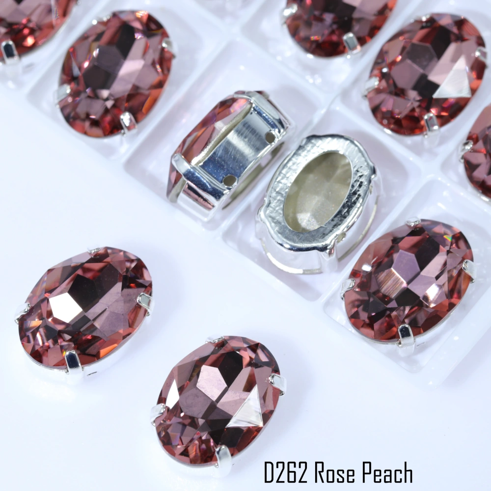 Oval Fancy Stone Claw-Set Rhinestones Normal Color High-Shine Artificial Crystal DIY Accessories for Wedding Dresses Shoes Bag