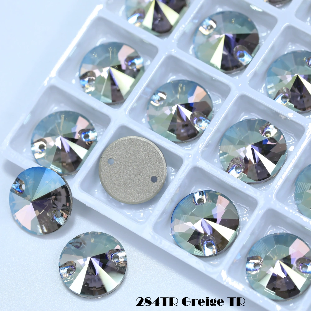Top-Tier Sparkling Rivoli Glass Crystal Sew-on Stone Premium Garment Accessories DIY for Shoes Bags clothing and wedding dresses
