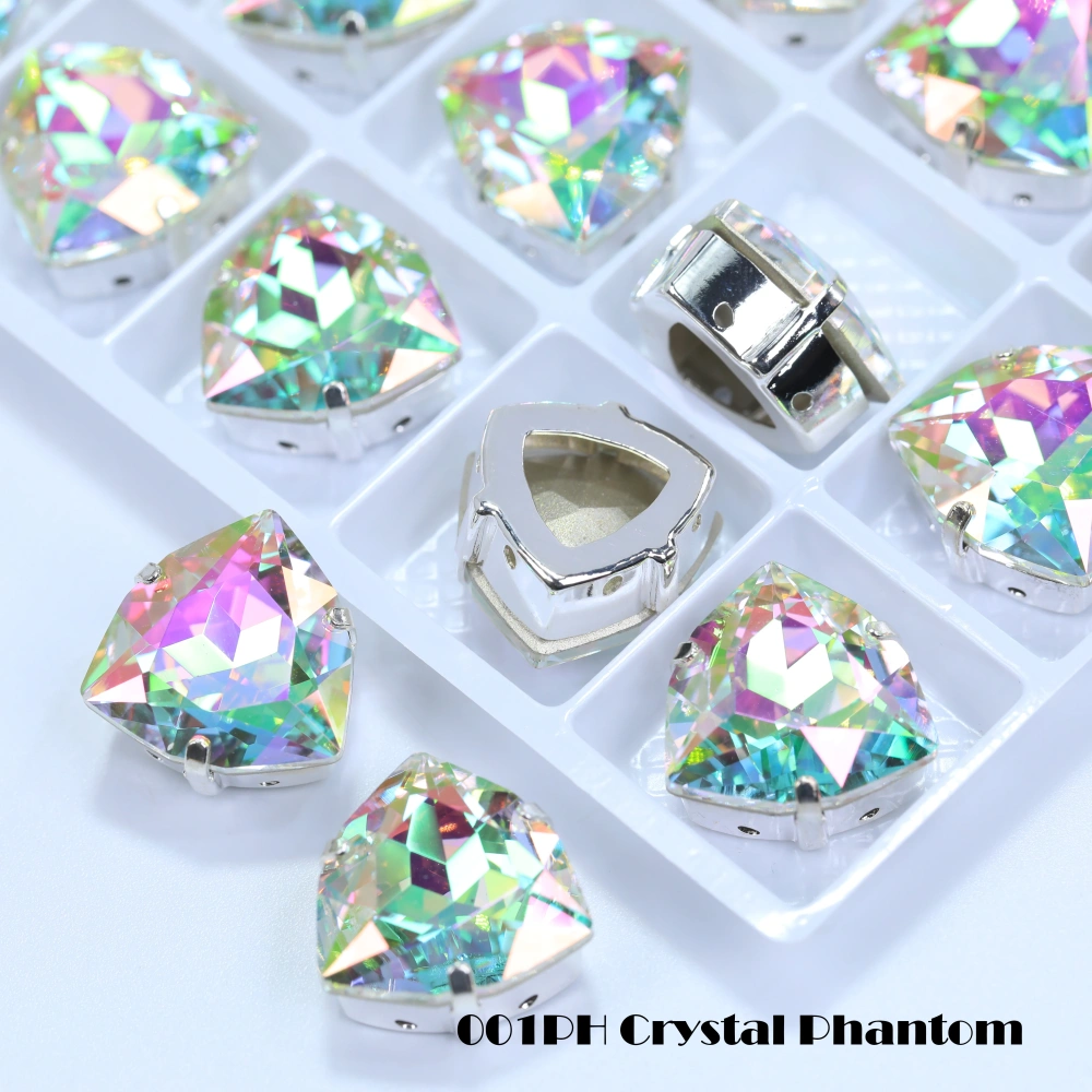 Tiger Head Glass Crystal White Coated Sew On Stones Clothing Alteration Phone Case Bedazzling Bag Decor Bling DIY Craft Supplies