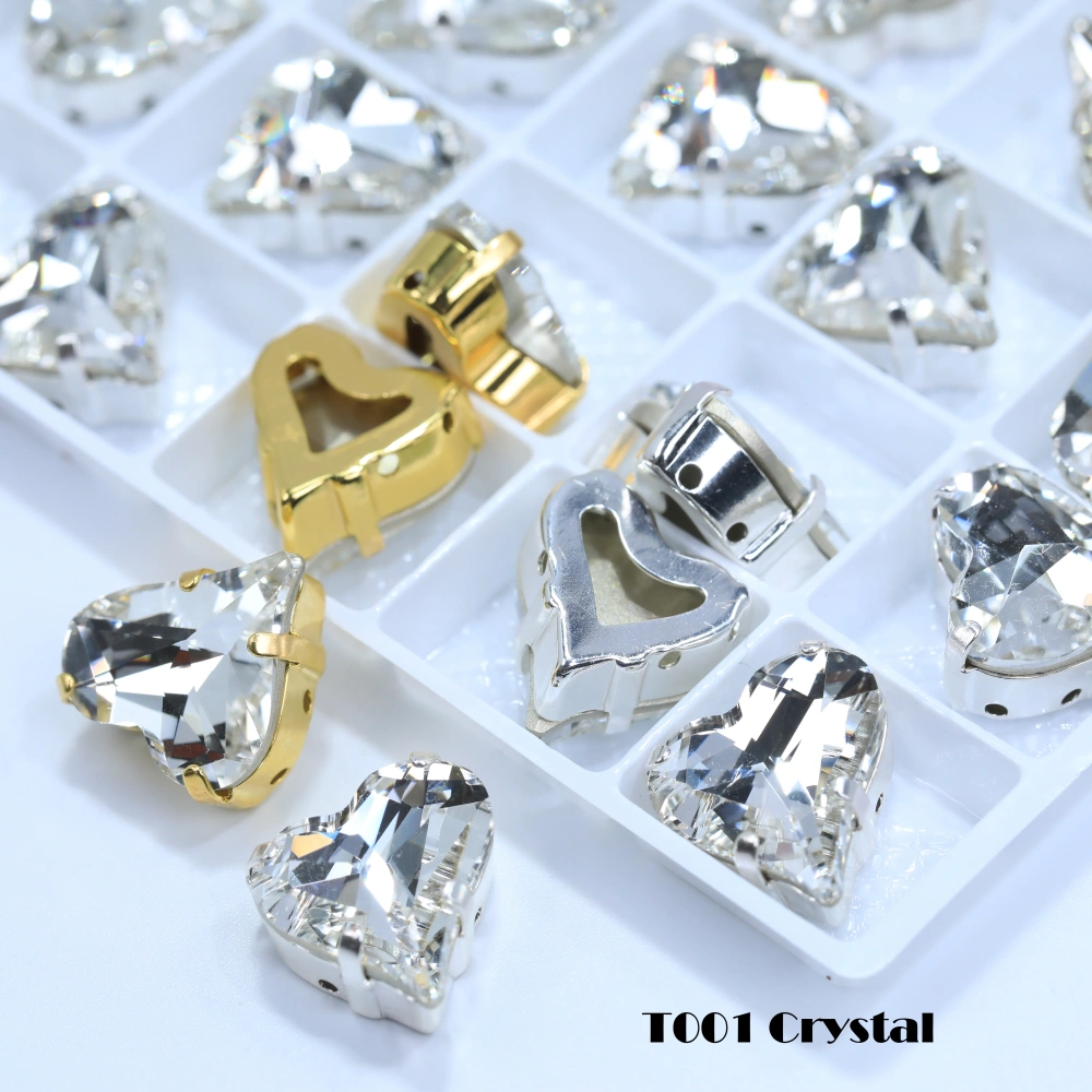 Shiny AB Crystal Top Rhinestones 4809 Sweet Heart Fancy Stone Claw Drill for DIY Jewelry Making Nail Arts Clothing Decorations