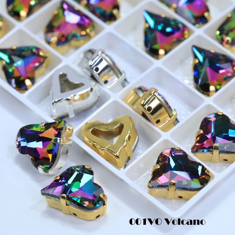 Shiny AB Crystal Top Rhinestones 4809 Sweet Heart Fancy Stone Claw Drill for DIY Jewelry Making Nail Arts Clothing Decorations