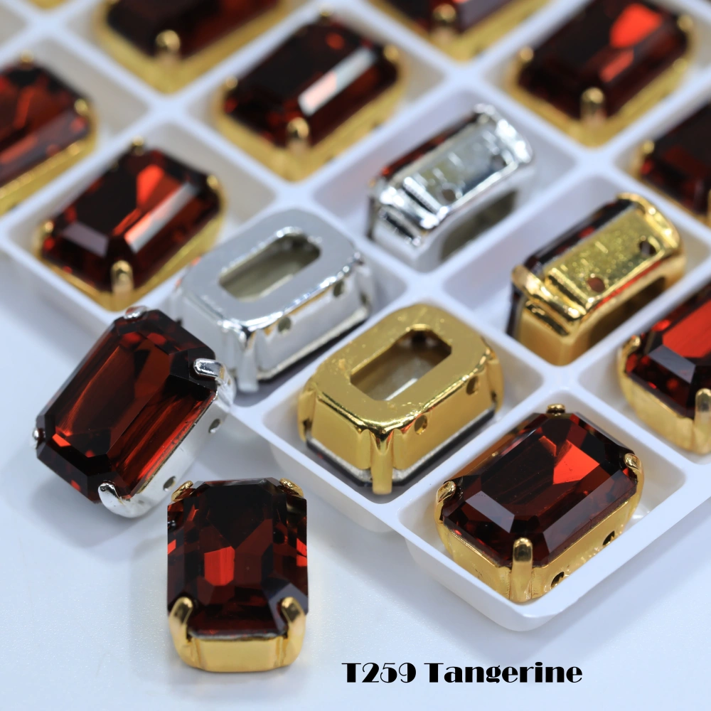 Cushion Octagon Fancy Stone Rhinestone Octagon Crystal Stone Shiny Glass Fancy Stone Bags Shoes Jewelry DIY Craft Accessories