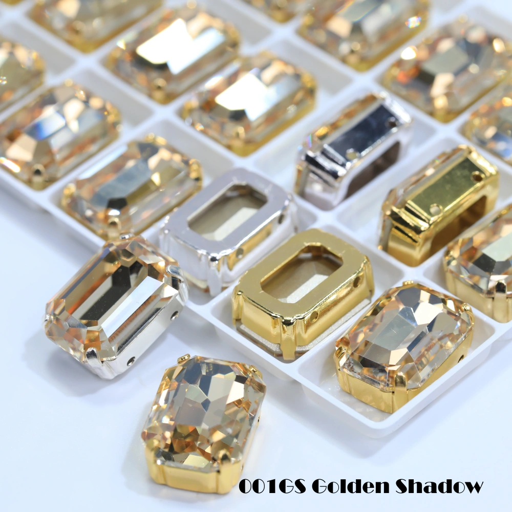 Cushion Octagon Fancy Stone Rhinestone Octagon Crystal Stone Shiny Glass Fancy Stone Bags Shoes Jewelry DIY Craft Accessories