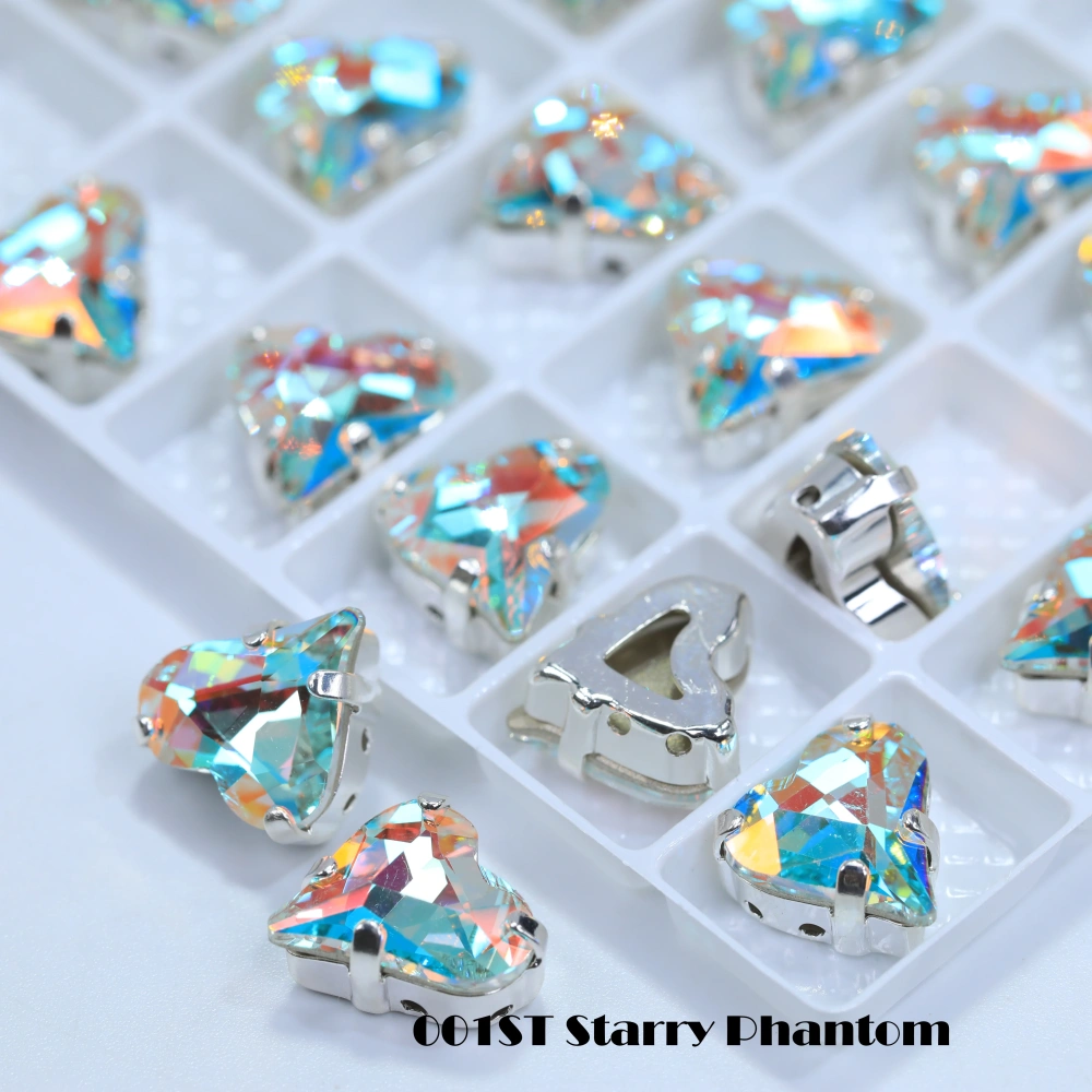 Shiny AB Crystal Top Rhinestones 4809 Sweet Heart Fancy Stone Claw Drill for DIY Jewelry Making Nail Arts Clothing Decorations