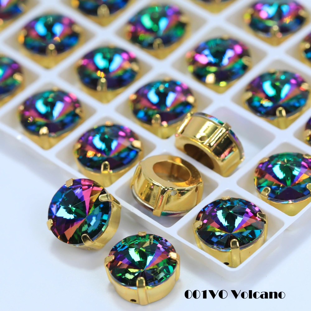 Satellite Shape Sew-on Rhinestones White Coated High Quality Glass Crystal DIY Phone Case Hair Bows Clothing Decoration Crafts