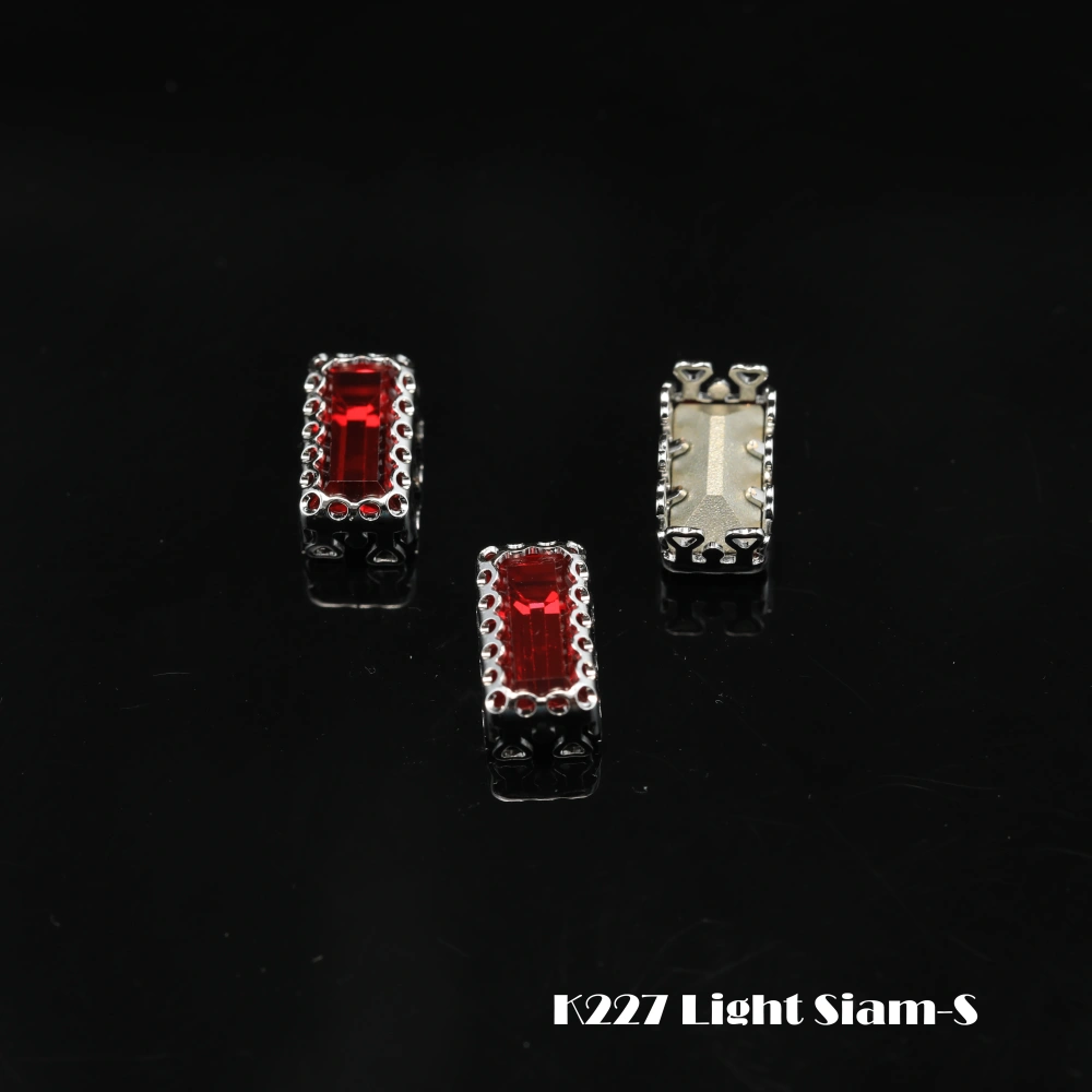 Sparkle Bling Rhinestones Baguette Glass Crystals Colorful Sew-on Claw Setting for Nail DIY Handmade Crafts Supplies Clothing