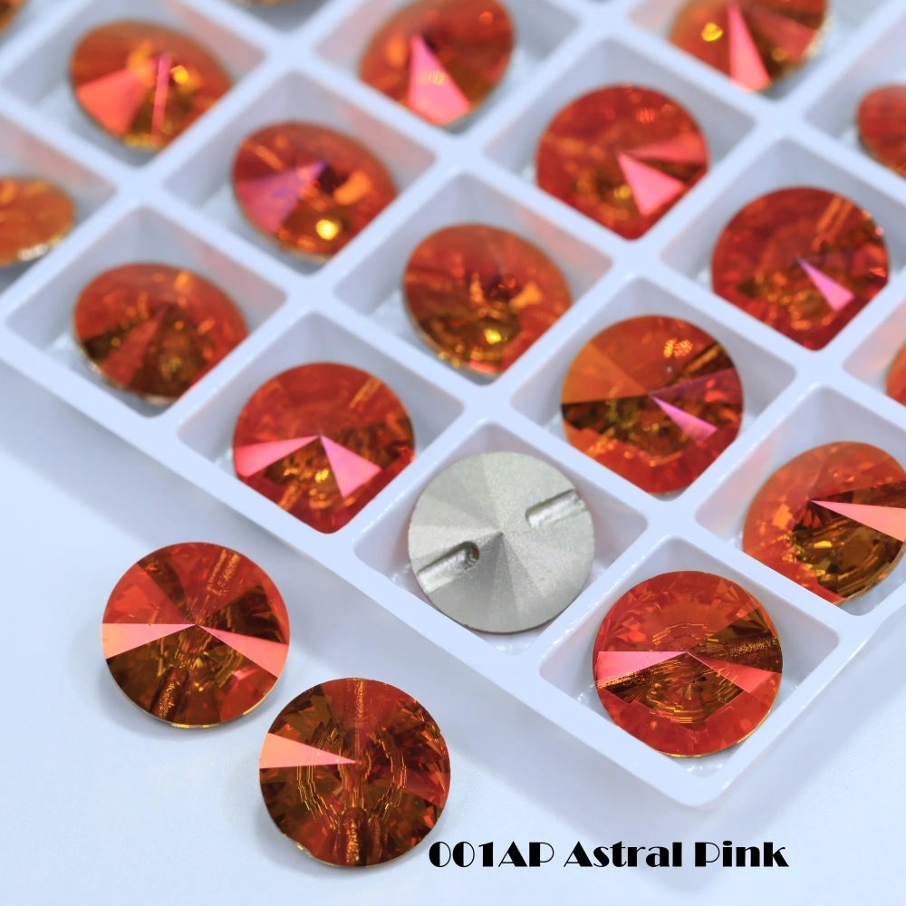 Shiny Crystal Rhinestone Buttons Satellite Horizontal Hole Buttons, High Quality Clothing Accessories for Wedding Dresses Bag