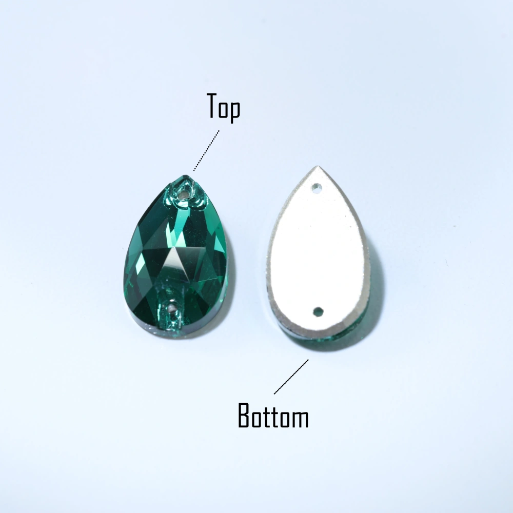Drop Rhinestone Teardrop Sew On Rhinestone Flatback Crystal Glass Strass Sewing Stones For Clothes Decoration Top Quality Rose