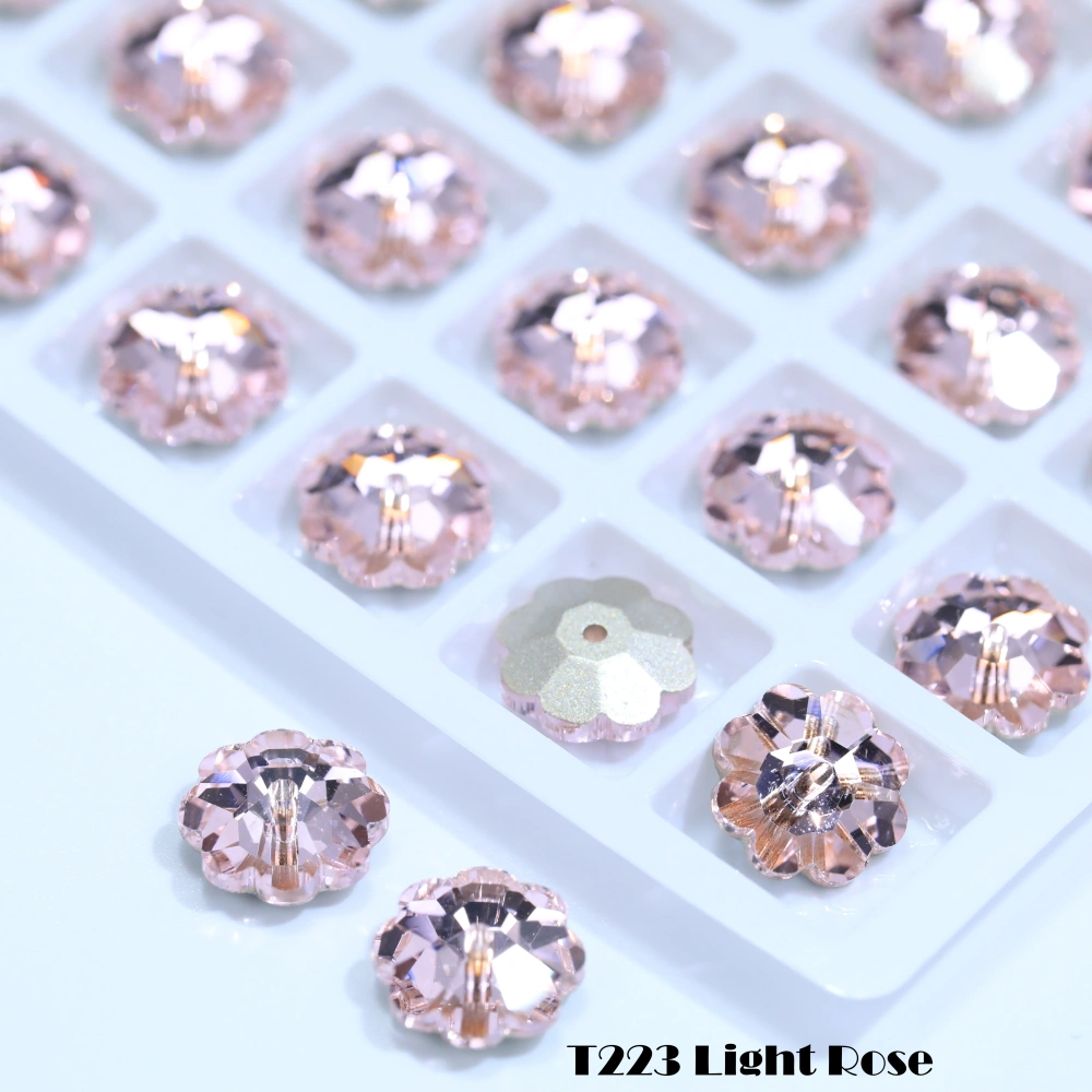Rhinestone Marguerite Lochrose Sew-on Stone Glitter Crystal Sparkling Glass Sewing Stones for DIY clothing and wedding dresses