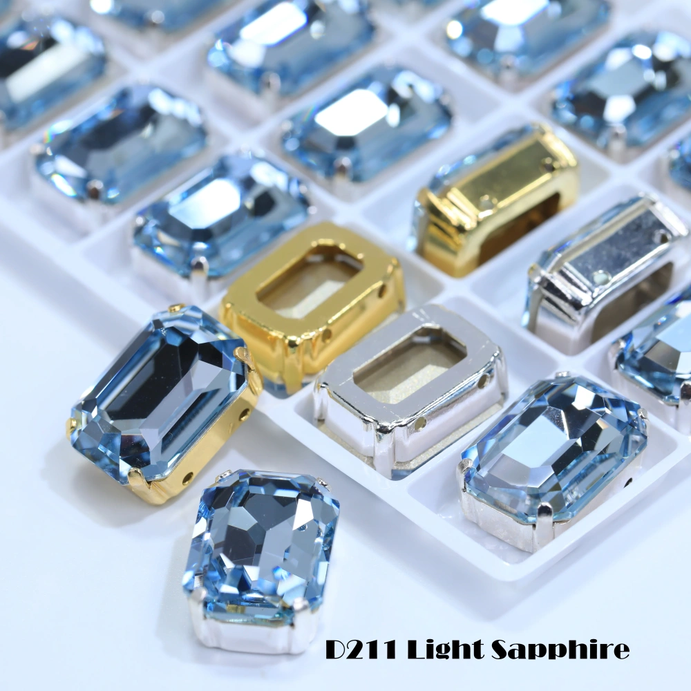Cushion Octagon Fancy Stone Rhinestone Octagon Crystal Stone Shiny Glass Fancy Stone Bags Shoes Jewelry DIY Craft Accessories