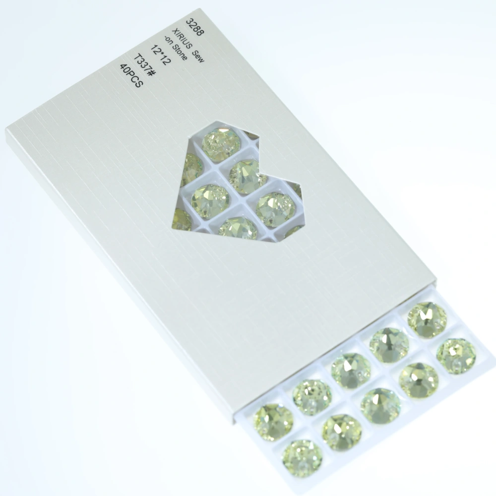 Rhinestone Xirius Sew-on Stone Crystal Plating Effect Glass Sewing Stones for Clothing Clothing Decoration Stone Hand-Sewn Stone