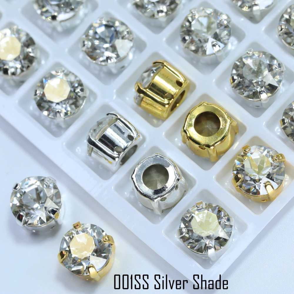 XIRIUS Chaton Sharp-Bottom Fancy Claw-Set Rhinestones Crystal Plating Effect High-Shine DIY Accessorie for Wedding Dresses Shoes