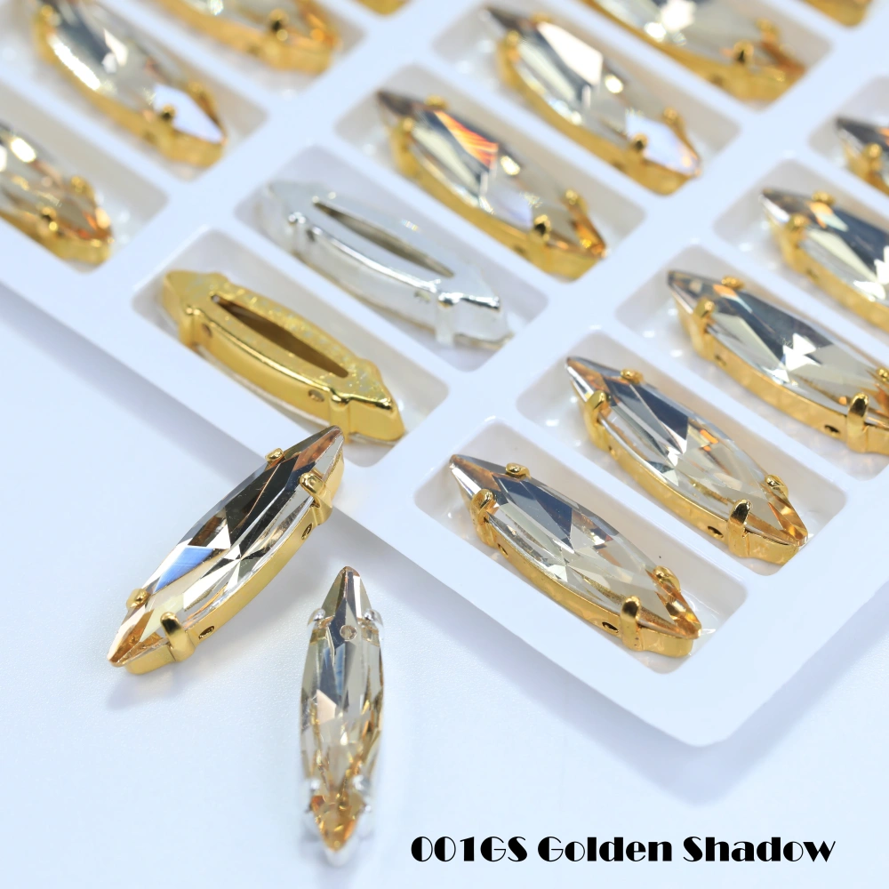 All Size Colour Sphinx Eye Fancy Stone Glass Crystal Sew on Rhinestones Gold Silver Claw Rhinestones For Garment Clothes Bags