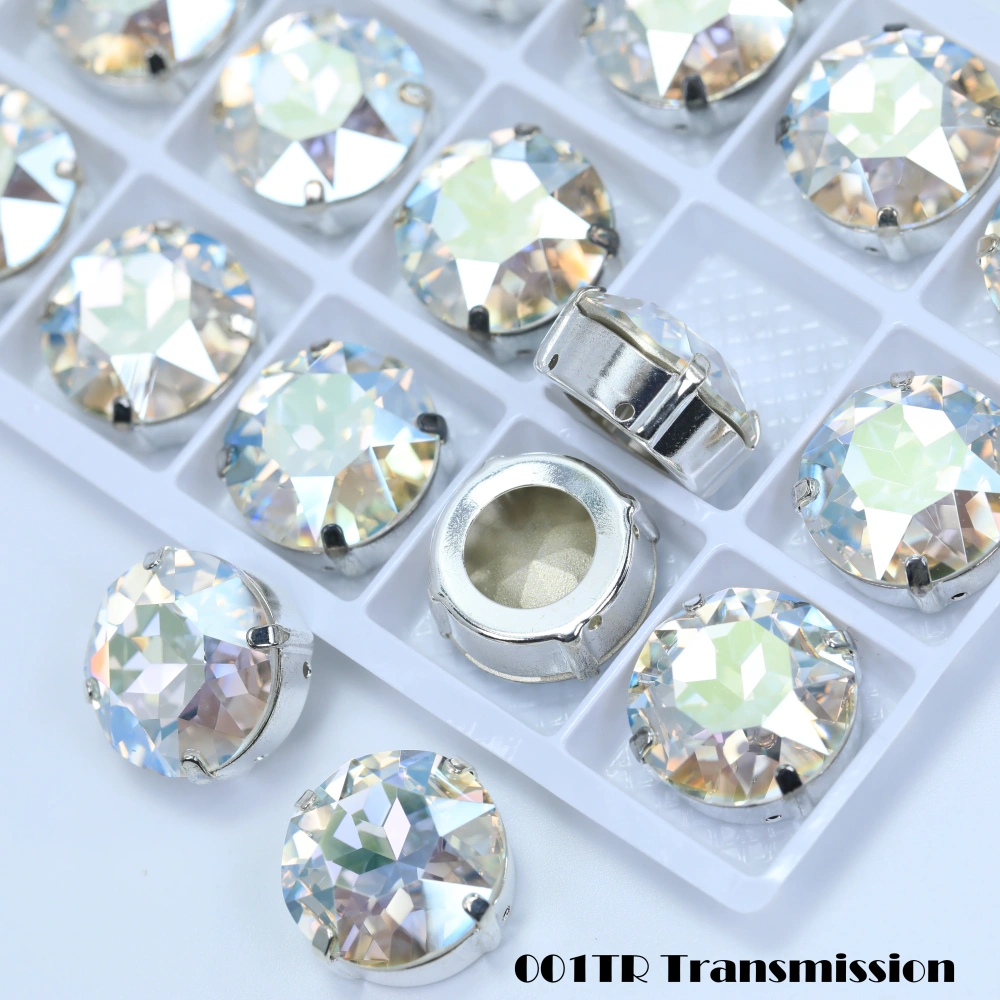 Gemstone Flower Size 6-16 Sharp Bottom Fancy Drill Shiny Glass Crystal Rhinestones Cloth Shoes  Art Decoration Jewelry Making
