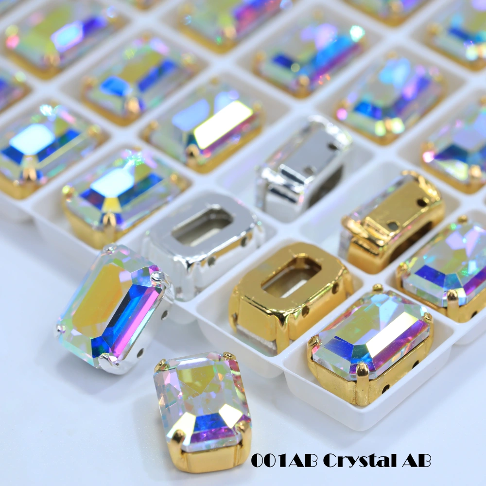 Cushion Octagon Fancy Stone Rhinestone Octagon Crystal Stone Shiny Glass Fancy Stone Bags Shoes Jewelry DIY Craft Accessories