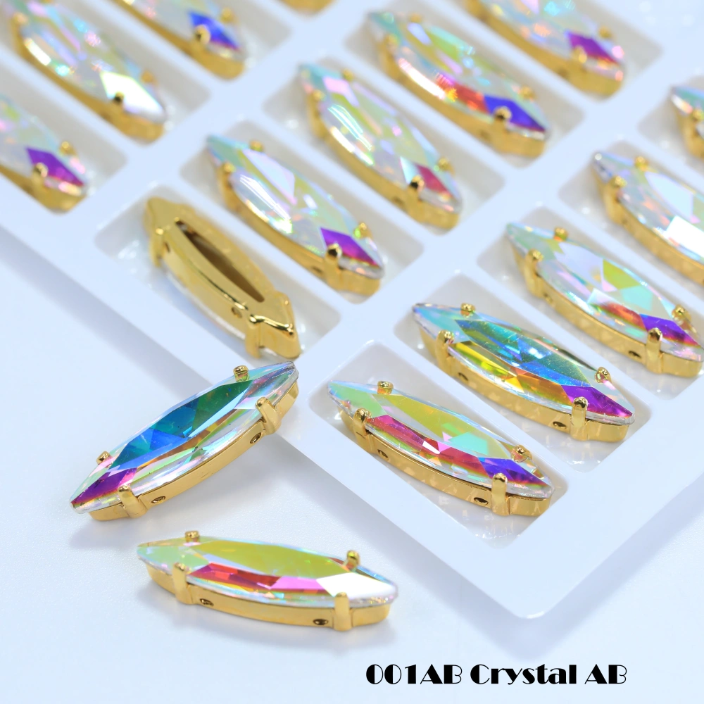 All Size Colour Sphinx Eye Fancy Stone Glass Crystal Sew on Rhinestones Gold Silver Claw Rhinestones For Garment Clothes Bags