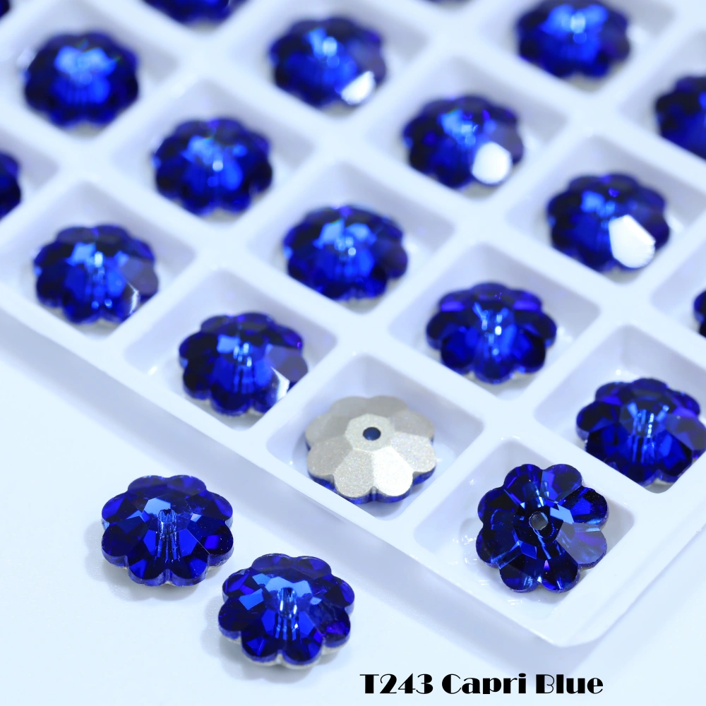 Rhinestone Marguerite Lochrose Sew-on Stone Glitter Crystal Sparkling Glass Sewing Stones for DIY clothing and wedding dresses