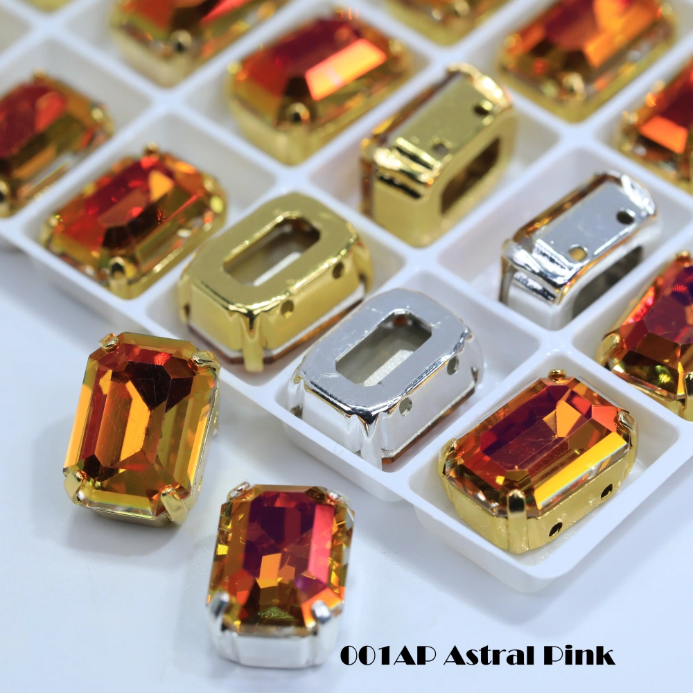Cushion Octagon Fancy Stone Rhinestone Octagon Crystal Stone Shiny Glass Fancy Stone Bags Shoes Jewelry DIY Craft Accessories