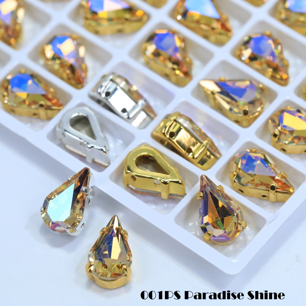 Thin Claw Setting Rhinestones High Quality Pointed Back Sew on Gems for Wedding Dress Dancewear Shoes Bag Decoration DIY Craft