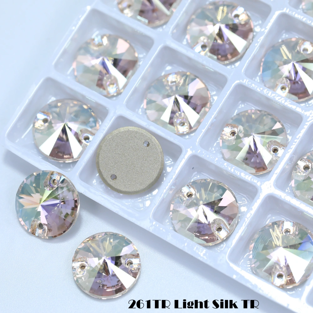 Top-Tier Sparkling Rivoli Glass Crystal Sew-on Stone Premium Garment Accessories DIY for Shoes Bags clothing and wedding dresses