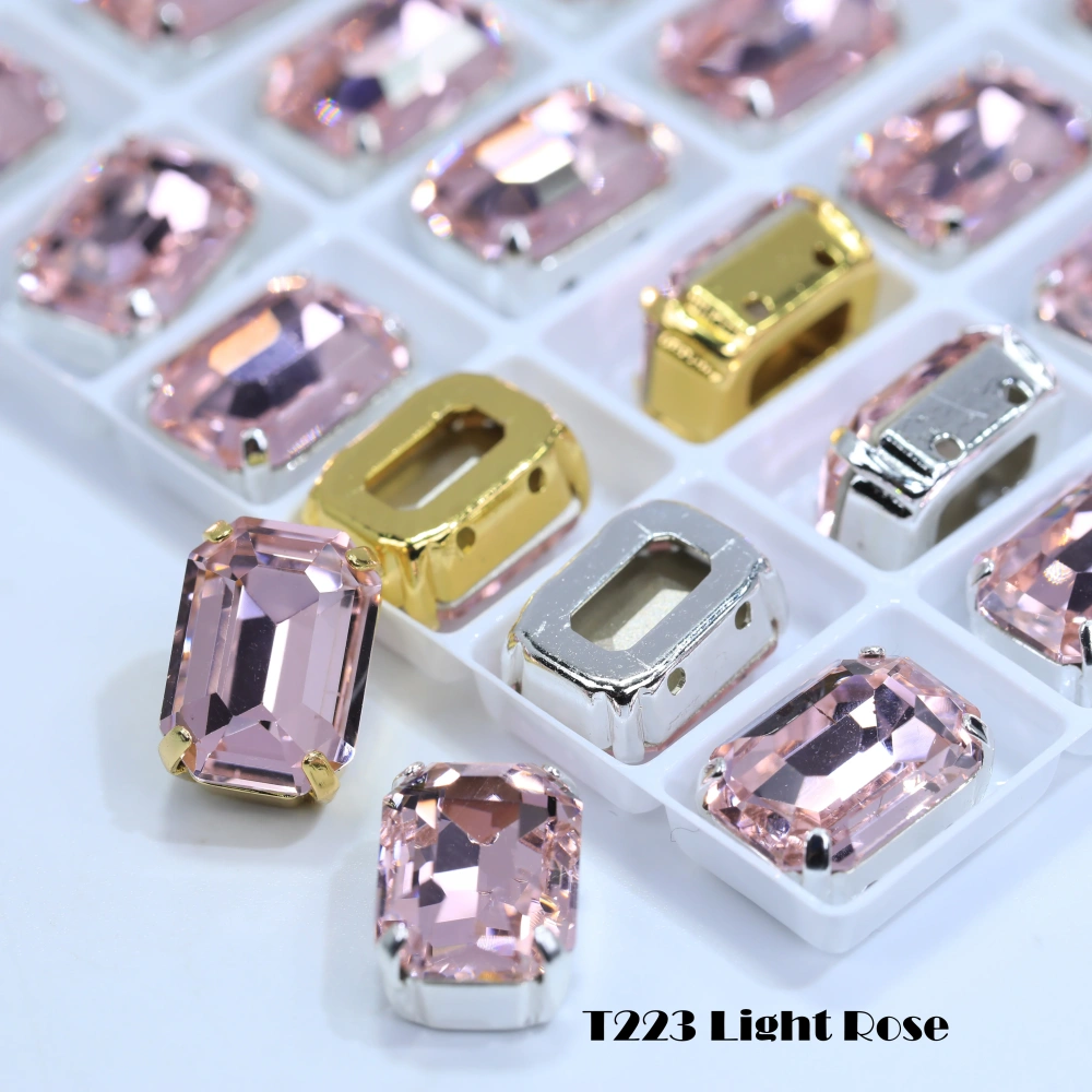 Cushion Octagon Fancy Stone Rhinestone Octagon Crystal Stone Shiny Glass Fancy Stone Bags Shoes Jewelry DIY Craft Accessories