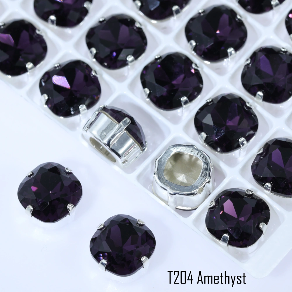 Normal Color Cushion Fancy Stone Claw-Set Rhinestones High-quality gold claw and silver claw claw drills used for clothing shoes