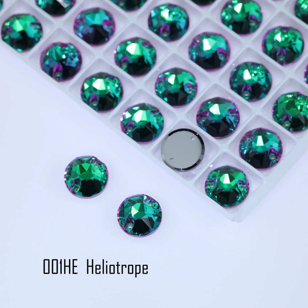Rhinestone Xirius Sew-on Stone Crystal Plating Effect Glass Sewing Stones for Clothing Clothing Decoration Stone Hand-Sewn Stone