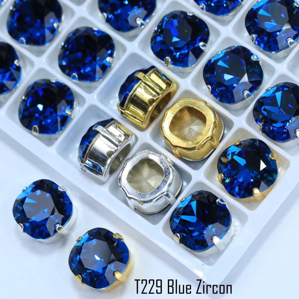 Normal Color Cushion Fancy Stone Claw-Set Rhinestones High-quality gold claw and silver claw claw drills used for clothing shoes