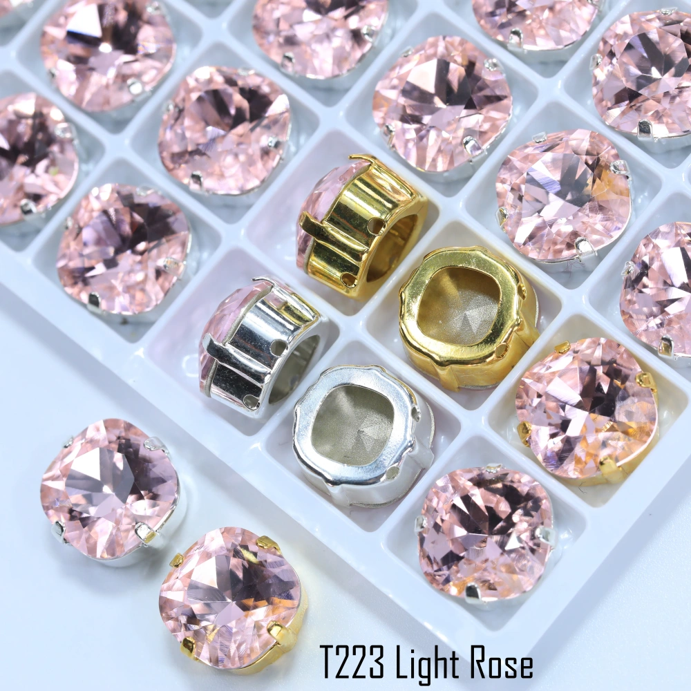 Normal Color Cushion Fancy Stone Claw-Set Rhinestones High-quality gold claw and silver claw claw drills used for clothing shoes