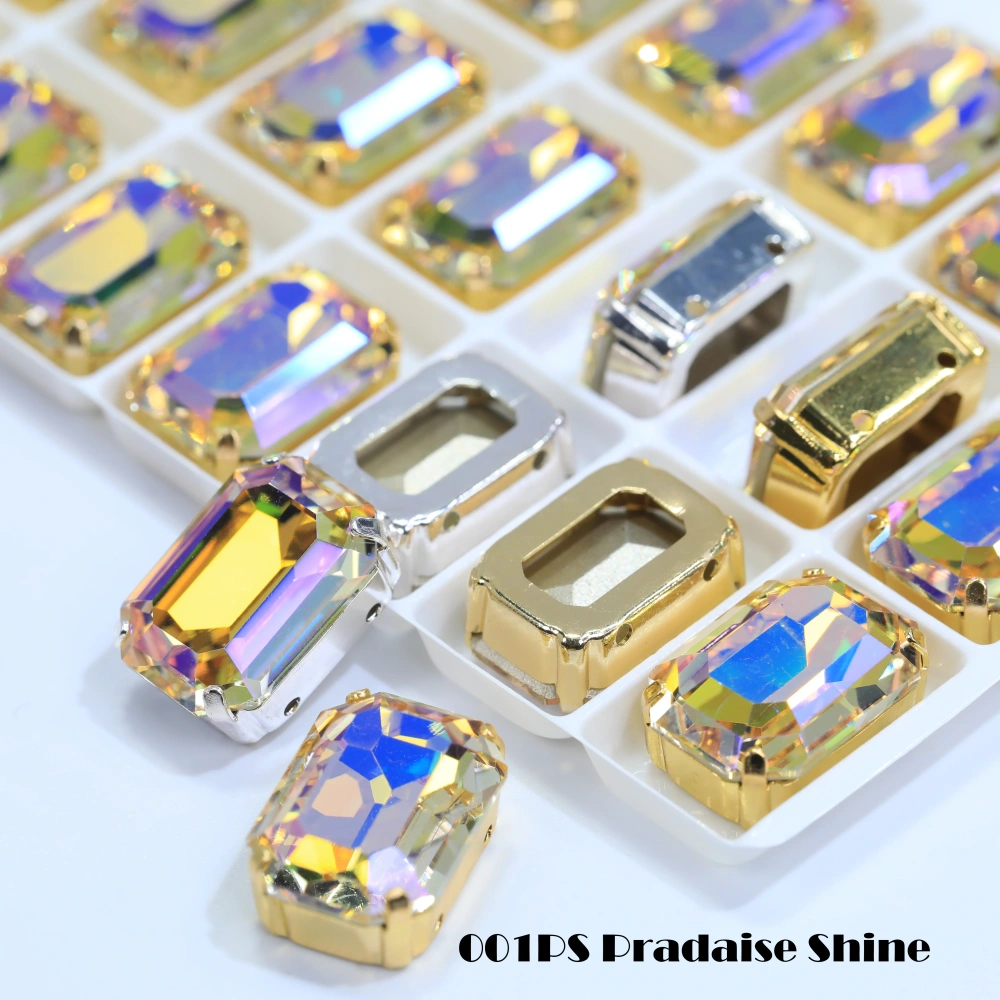 Cushion Octagon Fancy Stone Rhinestone Octagon Crystal Stone Shiny Glass Fancy Stone Bags Shoes Jewelry DIY Craft Accessories