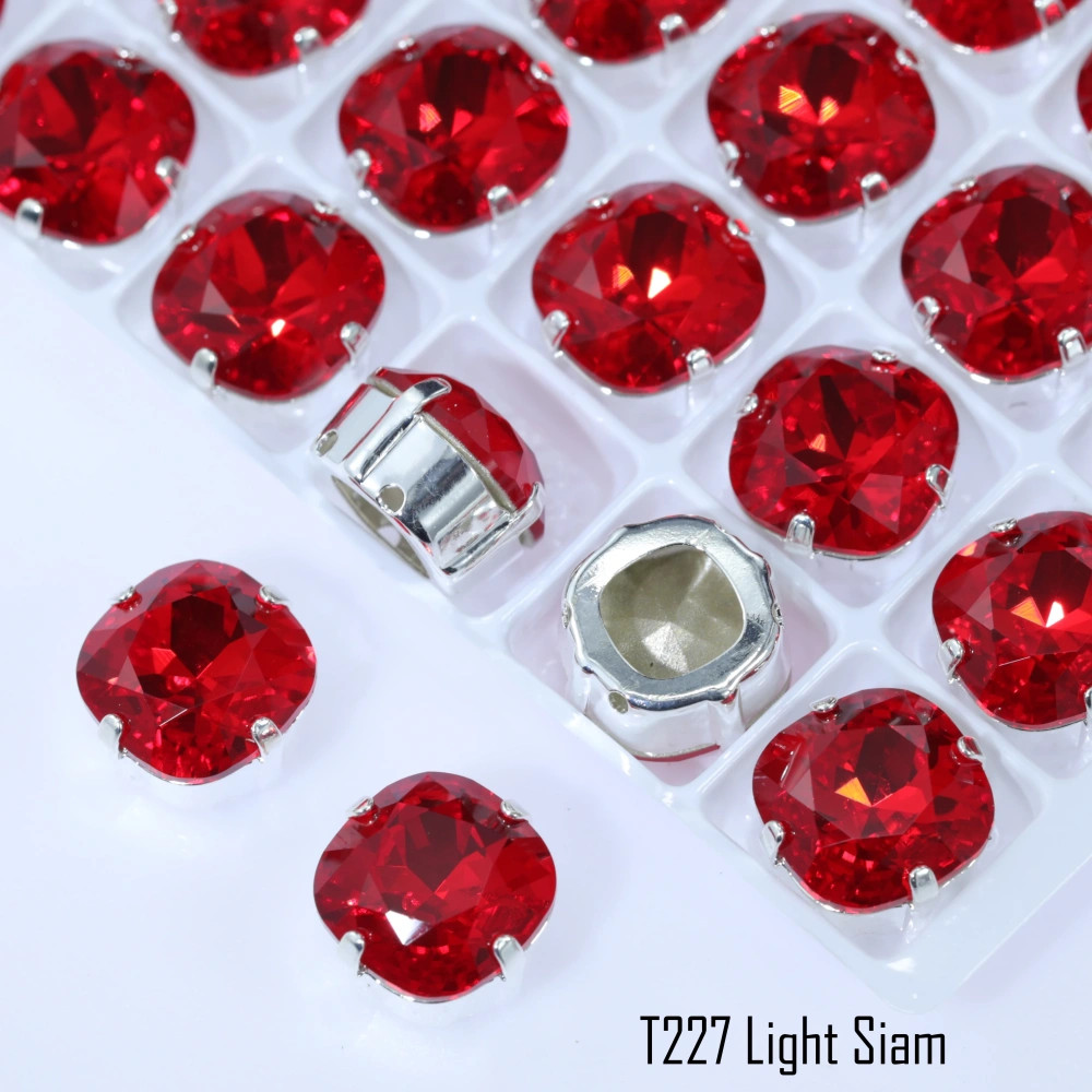 Normal Color Cushion Fancy Stone Claw-Set Rhinestones High-quality gold claw and silver claw claw drills used for clothing shoes