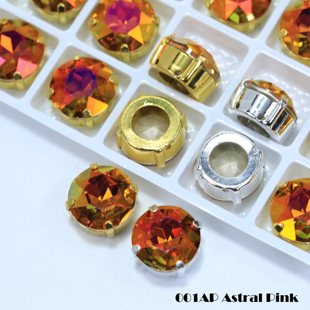 Gemstone Flower Size 6-16 Sharp Bottom Fancy Drill Shiny Glass Crystal Rhinestones Cloth Shoes  Art Decoration Jewelry Making