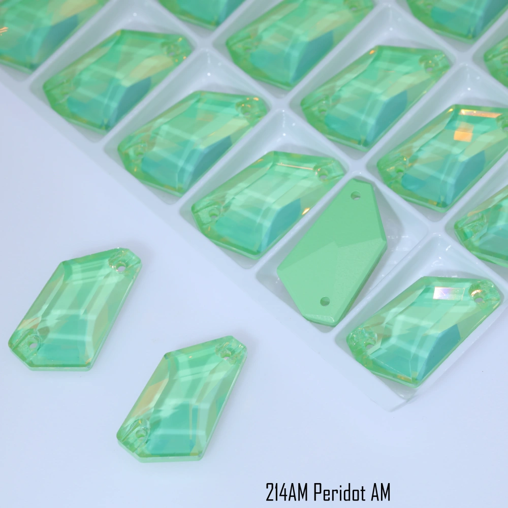 De-Art Sew-on Stone Crystal Paint Effect AM Top Quality Sparkling Fancy K9 glass rhinestone with flatback for sewing Rosaline