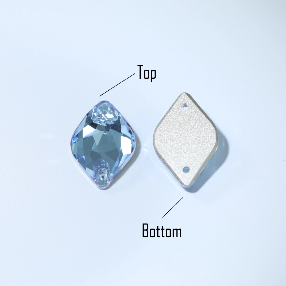 Lemon Sew-on Stone Crystal Plating Effect Top Quality K9 Glass Crystal Rhinestones Sparkling Fancy Sewing Stones for Clothing