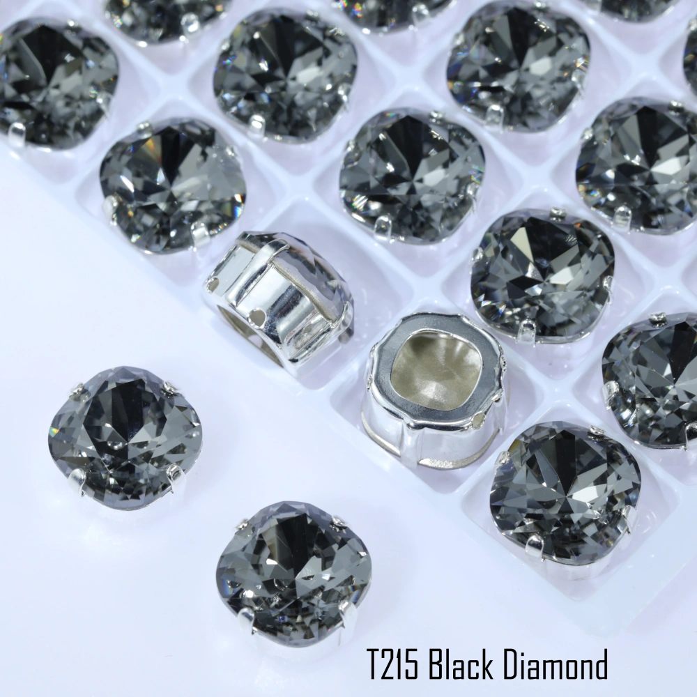 Normal Color Cushion Fancy Stone Claw-Set Rhinestones High-quality gold claw and silver claw claw drills used for clothing shoes