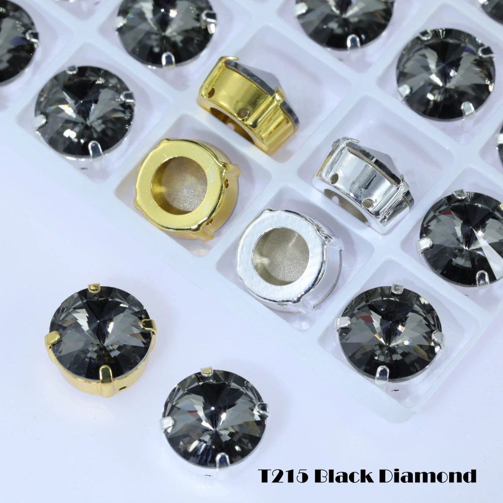 Premium Satellite Shape Sew-on Rivoli Fancy Stones Color Coated Glass Strass Bling DIY Craft Phone Case Deco Hair Bows Clothing