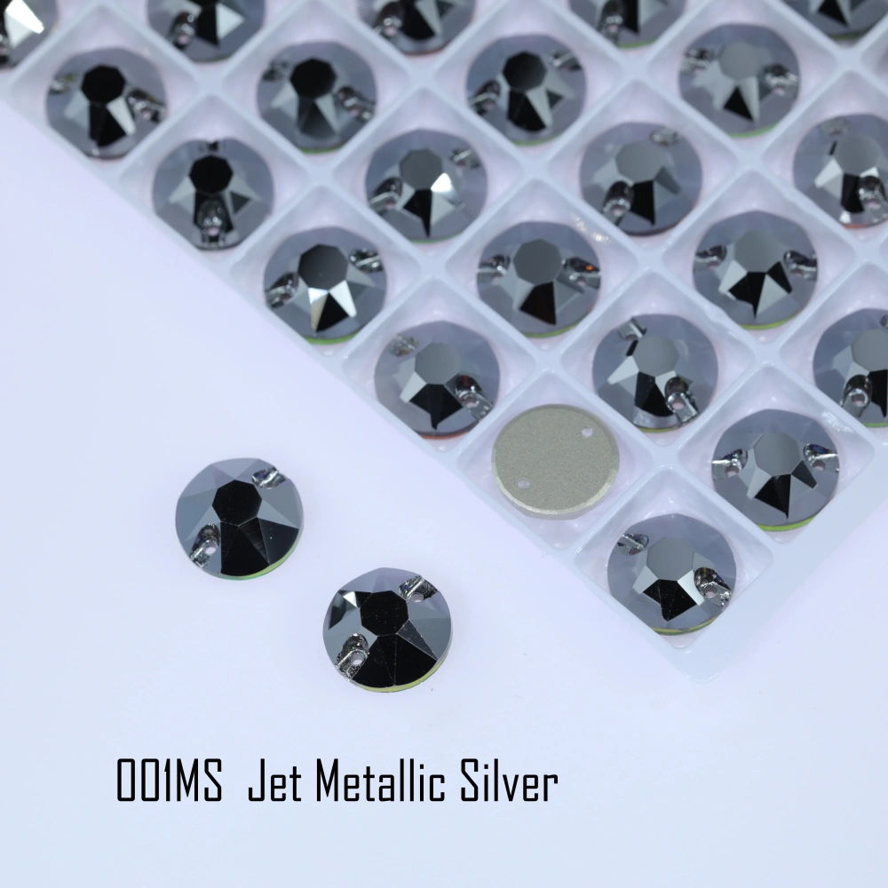 Rhinestone Xirius Sew-on Stone Crystal Plating Effect Glass Sewing Stones for Clothing Clothing Decoration Stone Hand-Sewn Stone