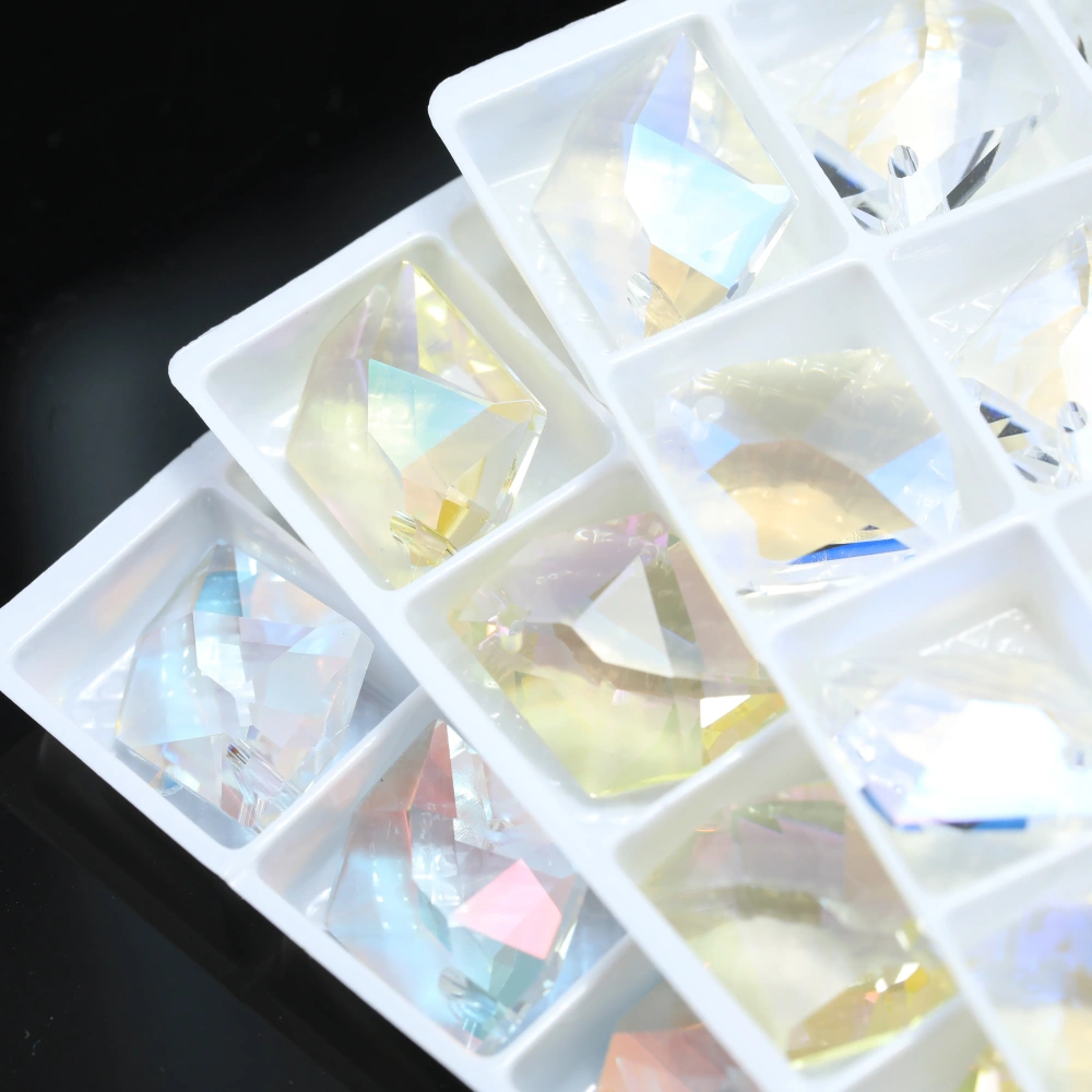 Bling 6680 Cosmic Pendant Crystal Charms Sparkling Single Hole Rhinestones for DIY Jewelry Making Necklace Earring Accessories