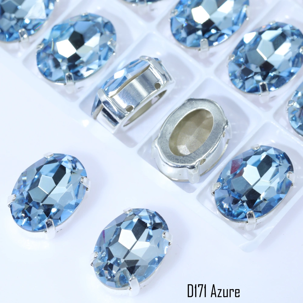 Large Size High-Quality Sparkling Oval Fancy Stones Glass Crystal Rhinestones 20mm 30mm for DIY Jewelry Making Wedding Dress Bag