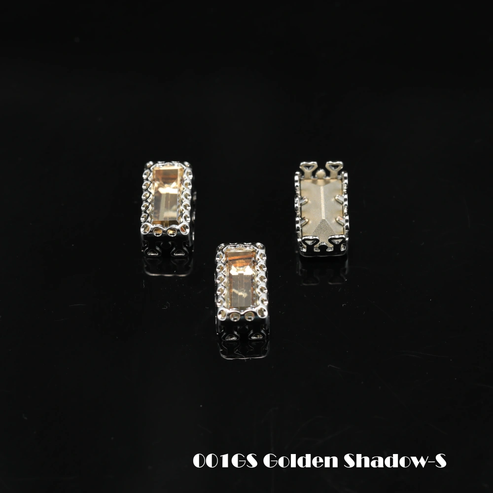 Sparkle Bling Rhinestones Baguette Glass Crystals Colorful Sew-on Claw Setting for Nail DIY Handmade Crafts Supplies Clothing