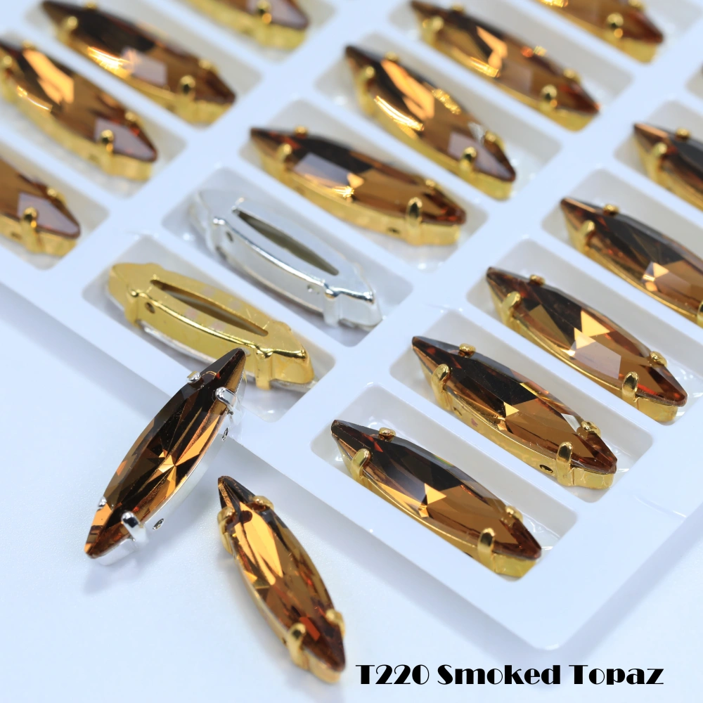All Size Colour Sphinx Eye Fancy Stone Glass Crystal Sew on Rhinestones Gold Silver Claw Rhinestones For Garment Clothes Bags