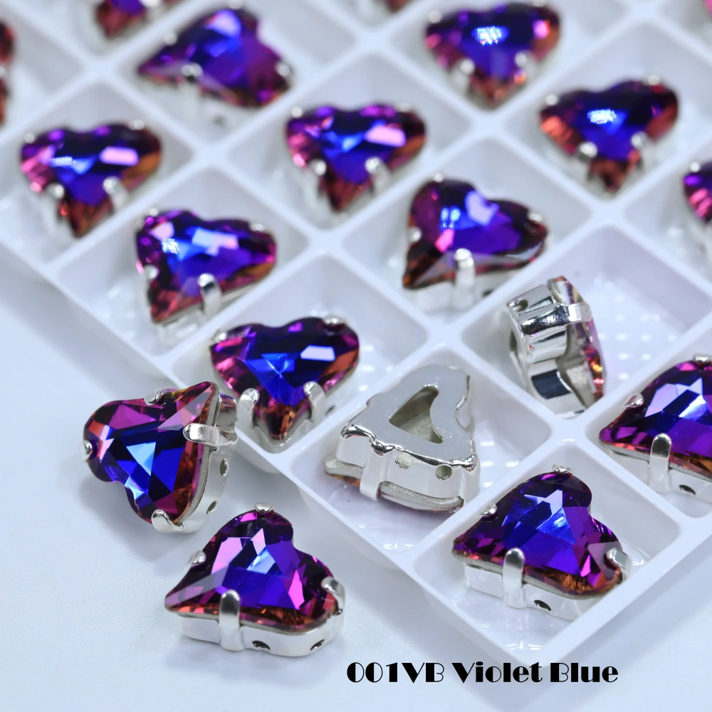 Shiny AB Crystal Top Rhinestones 4809 Sweet Heart Fancy Stone Claw Drill for DIY Jewelry Making Nail Arts Clothing Decorations